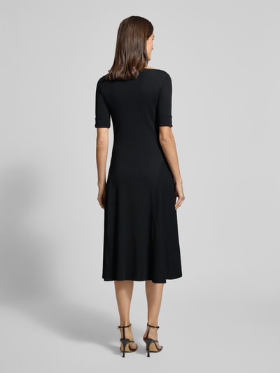 Lauren Ralph Lauren Midikleid mit 1/2-Arm Modell 'MUNZIE' Black 5