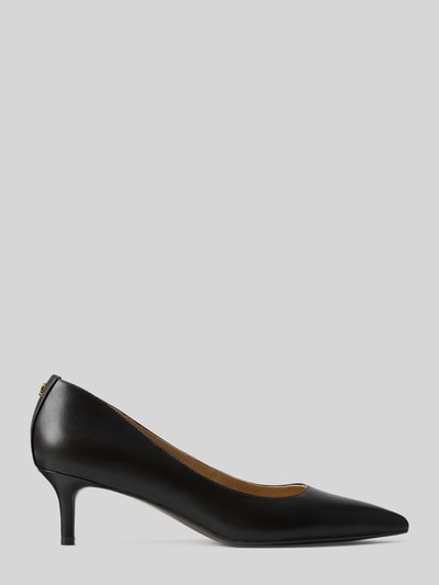 Lauren Ralph Lauren Pumps aus Leder mit elastischem Riemen Modell 'ADRIENNE' Black 2