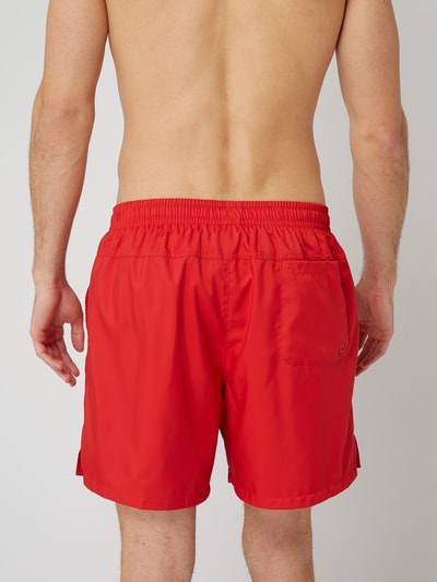 Nike Standard Fit Badeshorts mit Logo-Stickerei  Rot 4