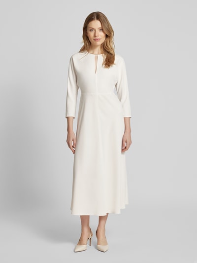 JOOP! Midikleid mit Schlüsselloch-Ausschnitt Offwhite 4