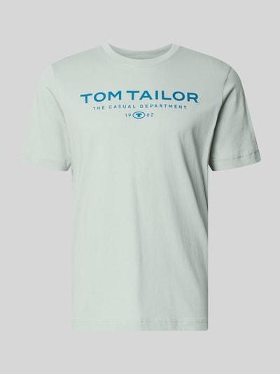 Tom Tailor Regular Fit T-Shirt aus reiner Baumwolle Lind 2