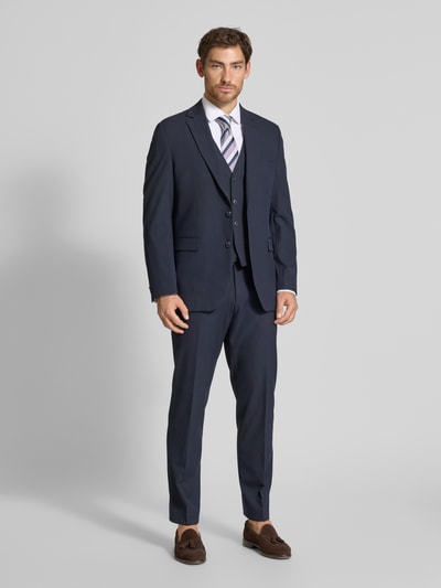 Christian Berg Men Anzugweste mit Knopfleiste Marine 1