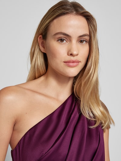 Adrianna Papell Avondjurk met one shoulder-band Bordeaux - 3