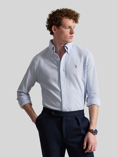 Polo Ralph Lauren Regular Fit Freizeithemd aus reiner Baumwolle Hellblau 4