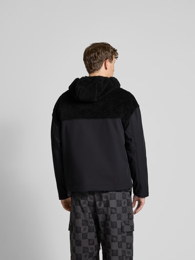 DAILY PAPER Hoodie mit Teddyfell-Besatz Black 5