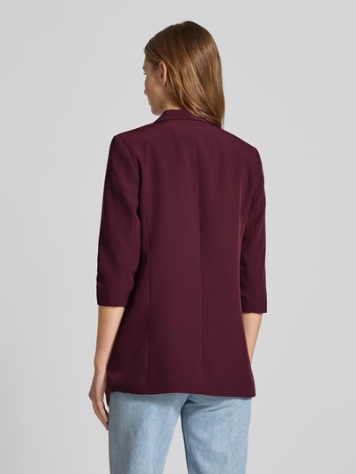 Only Żakiet długi o kroju regular fit z rękawem o dł. 3/4 model ‘ELLY’ Bordowy 5