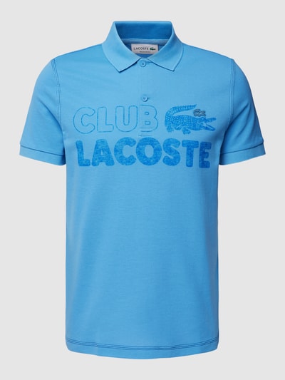 Lacoste Koszulka polo z nadrukiem z logo Królewski niebieski 2