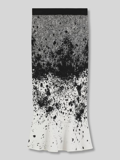 BOSS Nauwsluitende midirok van viscosemix, model 'FORANDINA' Zwart - 2