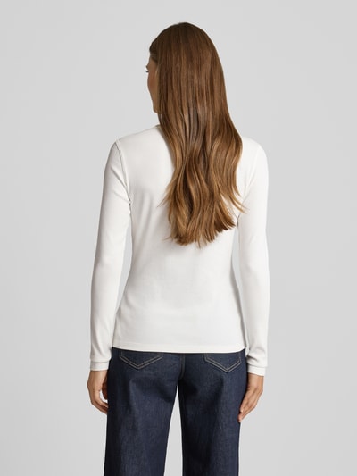 s.Oliver RED LABEL Slim Fit Langarmshirt in Ripp-Optik Offwhite 5