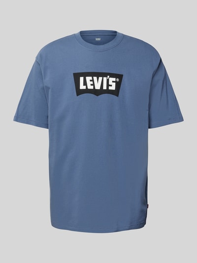 Levi's® T-shirt met labelprint Jeansblauw - 2