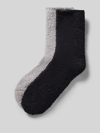 camano Kuschelsocken mit elastischem Bündchen 2er-Pack Black 1