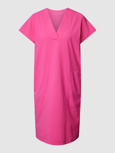 Raffaello Rossi Knielanges Kleid mit V-Ausschnitt Modell 'JOYCE' Pink 2