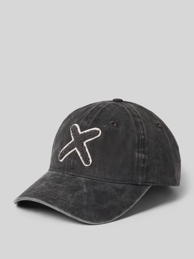 Produktfoto, Base Cap mit Allover-Logo-Print Modell 'Kobe' von Unio z bawełny, nadruk z logo na całej powierzchni, wyhaftowany motyw