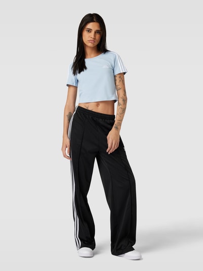 ADIDAS SPORTSWEAR Cropped T-Shirt mit Label-Stitching Modell 'BABY' Hellblau 1