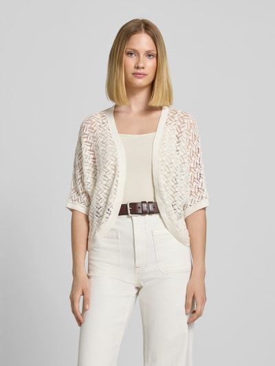Tom Tailor Loose fit bolero-cardigan van puur katoen Wit - 4