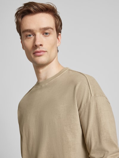 Drykorn Longsleeve mit überschnittenen Schultern Modell 'MARRIO' Beige 3