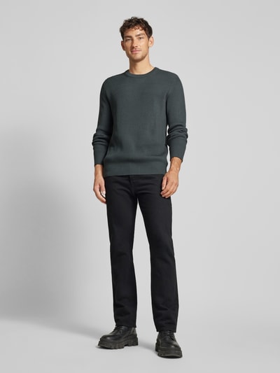 JAKE*S STUDIO MEN Gebreide pullover met ronde hals Donkergrijs - 1