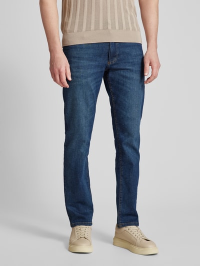 camel active Regular fit jeans in 5-pocketmodel, model 'HOUSTON' Jeansblauw - 4