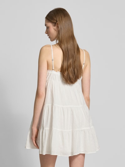 Review Minikleid mit Lochstickerei Weiss 5