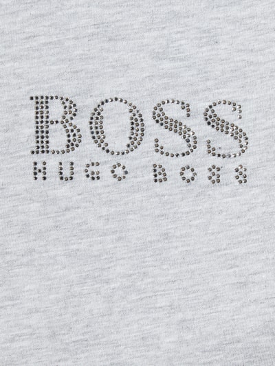 BOSS Orange T-Shirt mit Logo Modell 'Eloga' Mittelgrau Melange 2