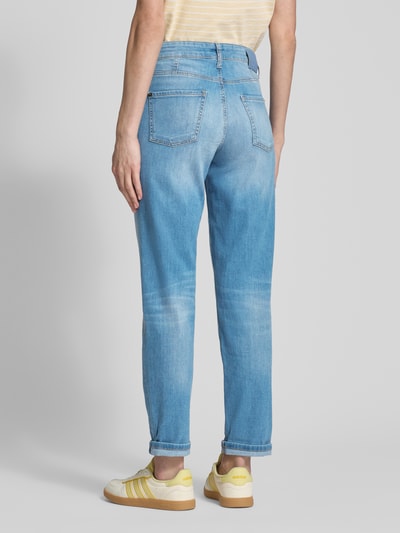 Cambio Slim Fit Jeans mit Paspeltaschen Modell 'PEARLIE' Hellblau 5