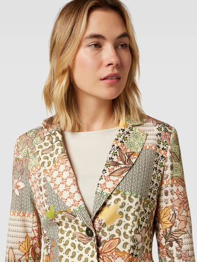 Marc Cain Blazer met all-over motief Oranje - 3