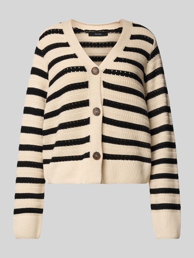 Vero Moda Regular fit gebreid jack van puur katoen, model 'Calla' Offwhite - 2