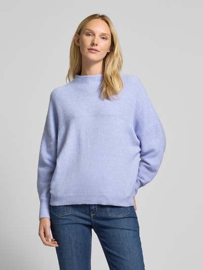 Tom Tailor Denim Regular Fit Strickpullover mit Wolle Flieder 4