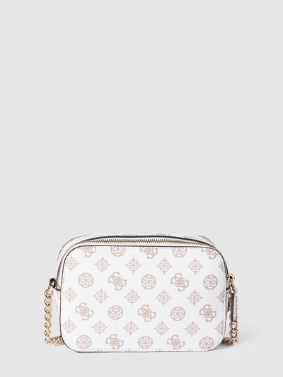 Guess Camera Bag  mit Allover-Muster  Modell  'NOELLE' Weiss 4