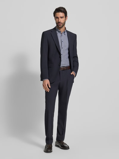 Tommy Hilfiger Regular Fit Businesshemd aus reiner Baumwolle Marine 1