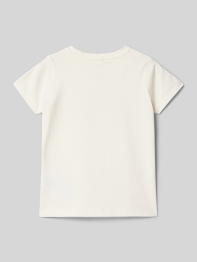 Name It T-Shirt mit Schleifen-Detail Modell 'NMFDESSY' Offwhite 3