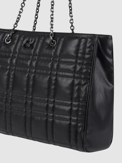 CK Calvin Klein Tote Bag in Leder-Optik  Black 3