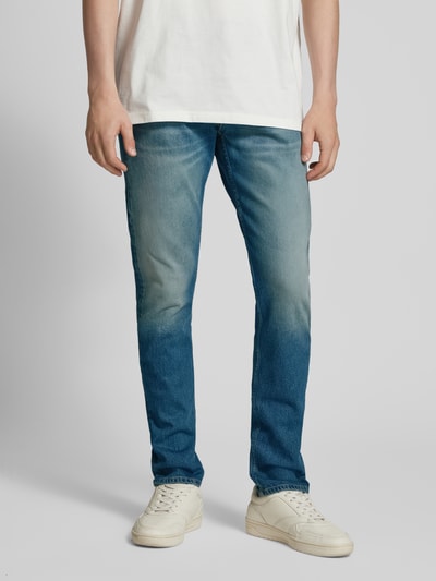 Calvin Klein Jeans Jeansy o kroju slim tapered fit z 5 kieszeniami Jeansowy niebieski 4