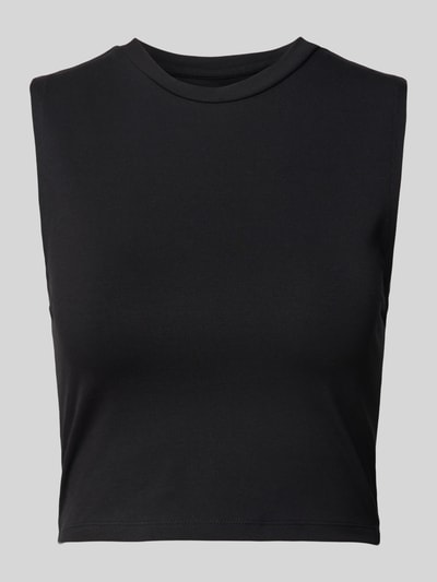 Jake*s Casual Tanktop in Ripp-Optik Black 2