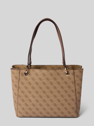 Guess Handtasche mit Label-Applikation Modell 'NOELLE NOEL TOTE' Hellbraun 4