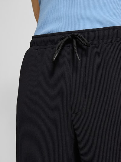 REVIEW Hose mit elastischem Bund und Tunnelzug Black 3