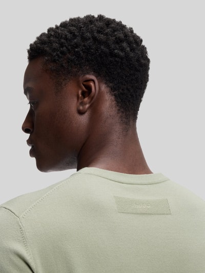 HUGO Slim Fit Pullover aus Feinstrick Mint 3