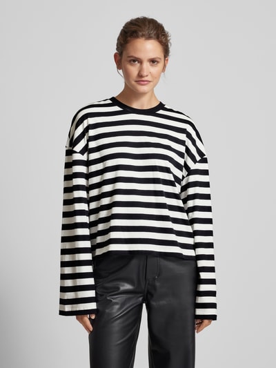 EDITED Oversized shirt met lange mouwen, model 'Delfia' Zwart - 4