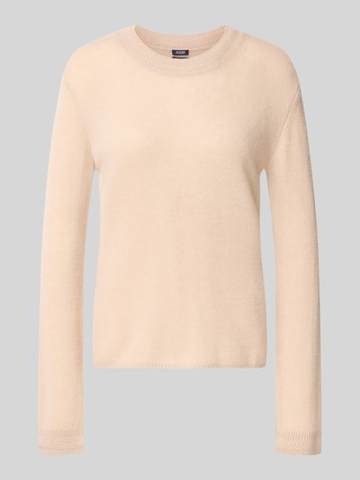 Productfoto, Regular fit pullover van puur kasjmier model 'Koppa' van JOOP! in lichtbeige, effen, zachte structuur, Dames pullover
