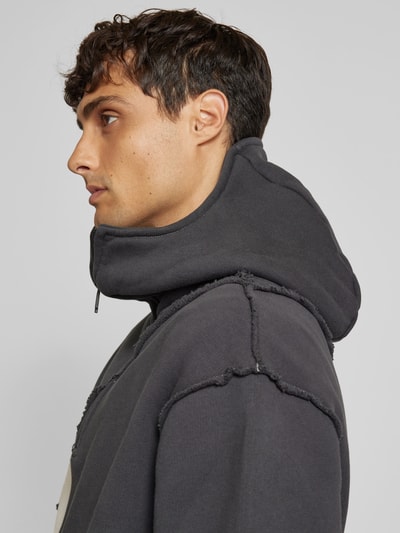 A-COLD-WALL Hoodie mit kurzem Reißverschluss Black 3