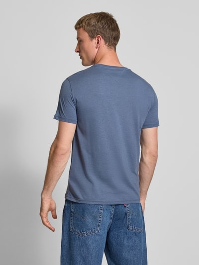 Tommy Jeans Regular Fit T-Shirt aus Baumwoll-Mix Jeansblau Melange 5