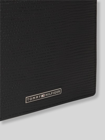 Tommy Hilfiger Portemonnaie aus echtem Leder mit Label-Schriftzug BLACK 2