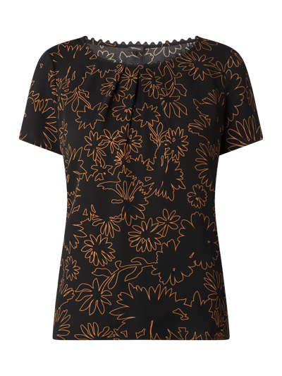 s.Oliver BLACK LABEL Blouseshirt met all-over motief  Zwart - 2