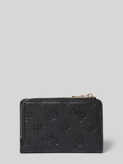 Guess Portfel z detalem z logo Czarny 2