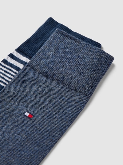 Tommy Hilfiger Sokken met labelprint in een set van 2 paar Marineblauw - 2