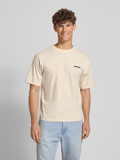 REVIEW T-Shirt mit Rundhalsausschnitt Ecru 4