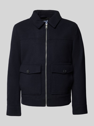 MCNEAL Kurtka z kołnierzykiem typu kent Granatowy melanż 2