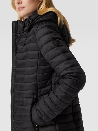 Fuchs Schmitt Steppjacke mit abnehmbarer Kapuze und Label-Patch Schwarz 3