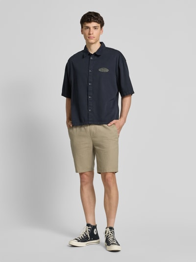 Only & Sons Shorts aus Baumwoll-Leinen-Mix Modell 'LINUS' Taupe 1