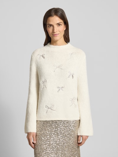 s.Oliver BLACK LABEL Regular Fit Strickpullover mit Woll-Anteil Offwhite 4